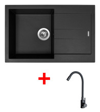 Sinks AMANDA 780 Pureblack + ELASTA...